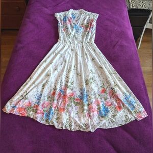 Sheer Vintage Floral Dress